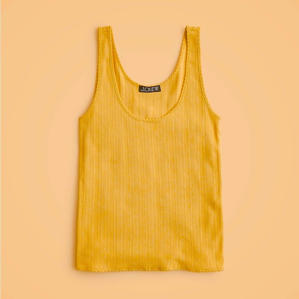 J Crew Pointelle tank top